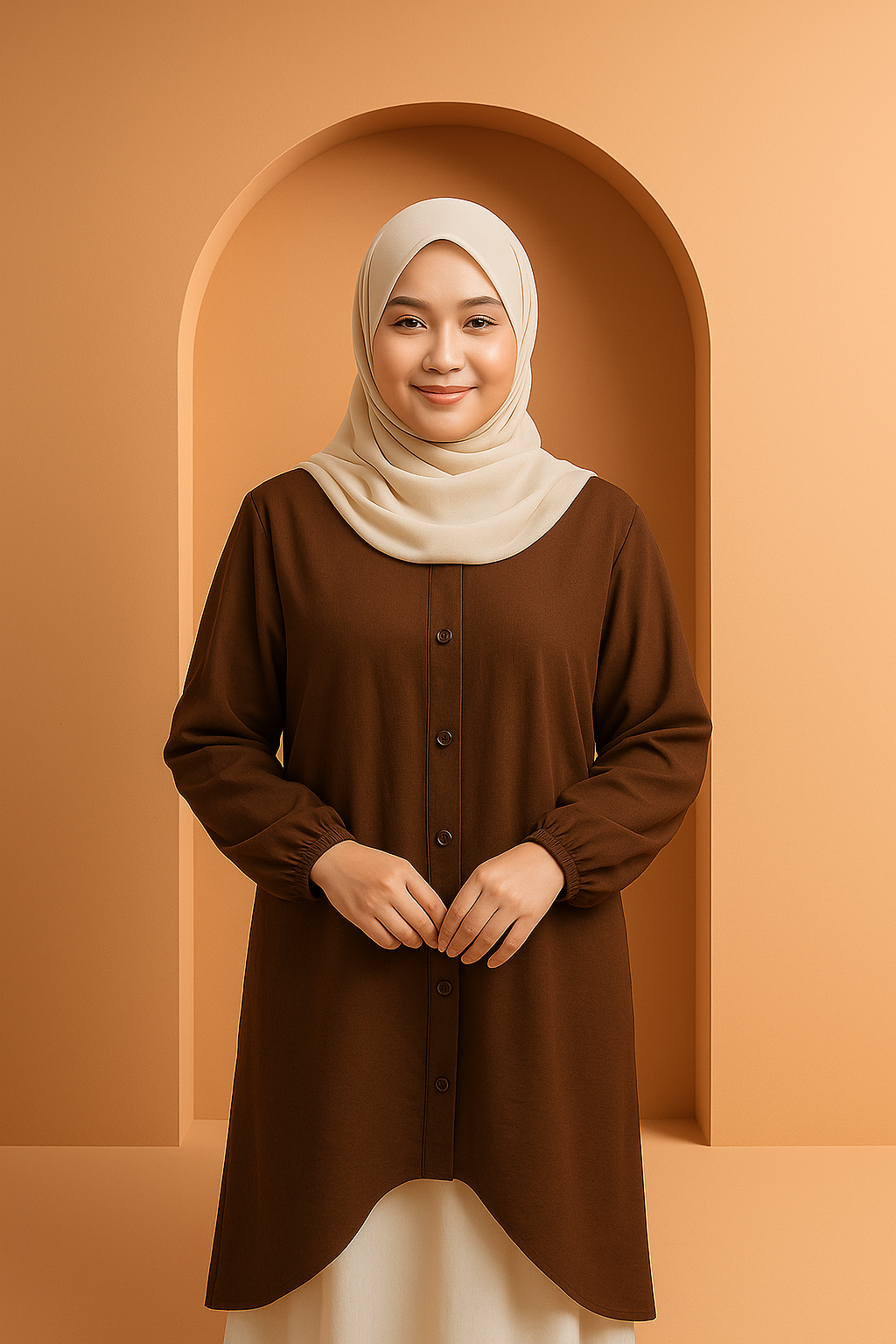 Fish Tail Blouse – Elegant Muslimah Top