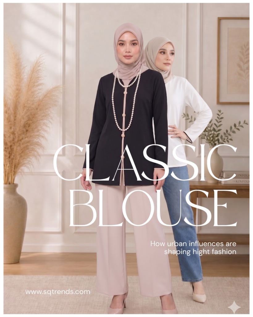 Mona Elegant Blouse | Korean Style Women Top | Modern Ladies Top