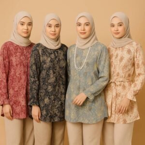 daisy blouse muslimah | elegant & modest fashion top | casual & office wear